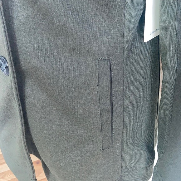 41Hawthorn Londyn Knit Double breasted jacket olive/army green - Picture 7 of 15